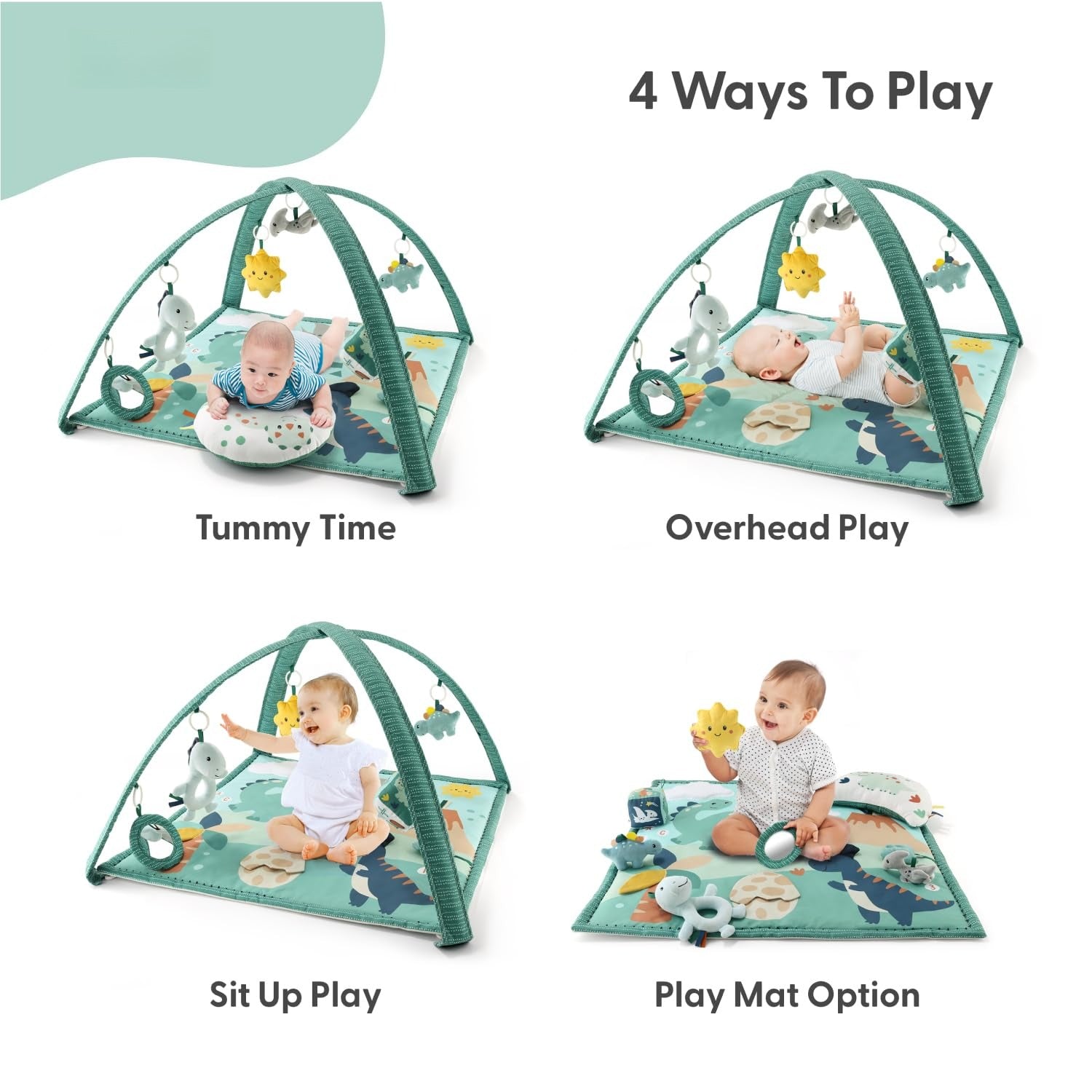 Dino‑Themed Baby Gym Activity Play Mat