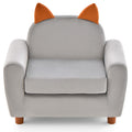 Dutch Velvet Wooden Upholstered Toddler Arm Chair