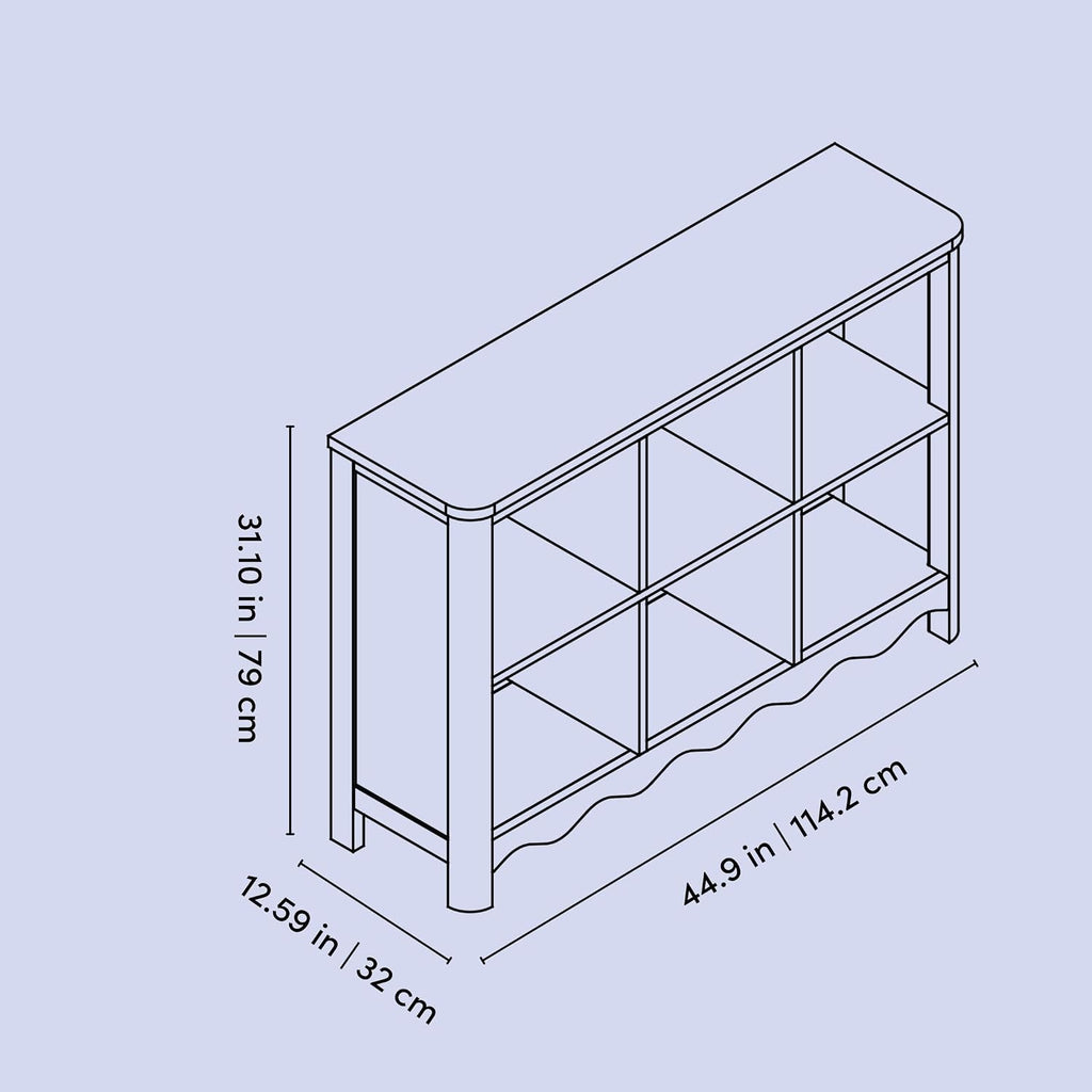 6‑Cube Casablanca Storage Organizer Bookcase Shelf