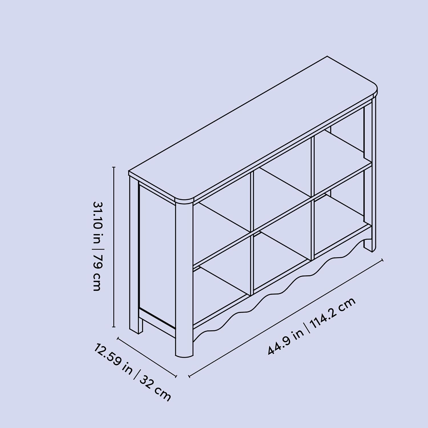 6‑Cube Casablanca Storage Organizer Bookcase Shelf