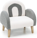 Plush Wooden Upholstered Toddler Armchair Couch
