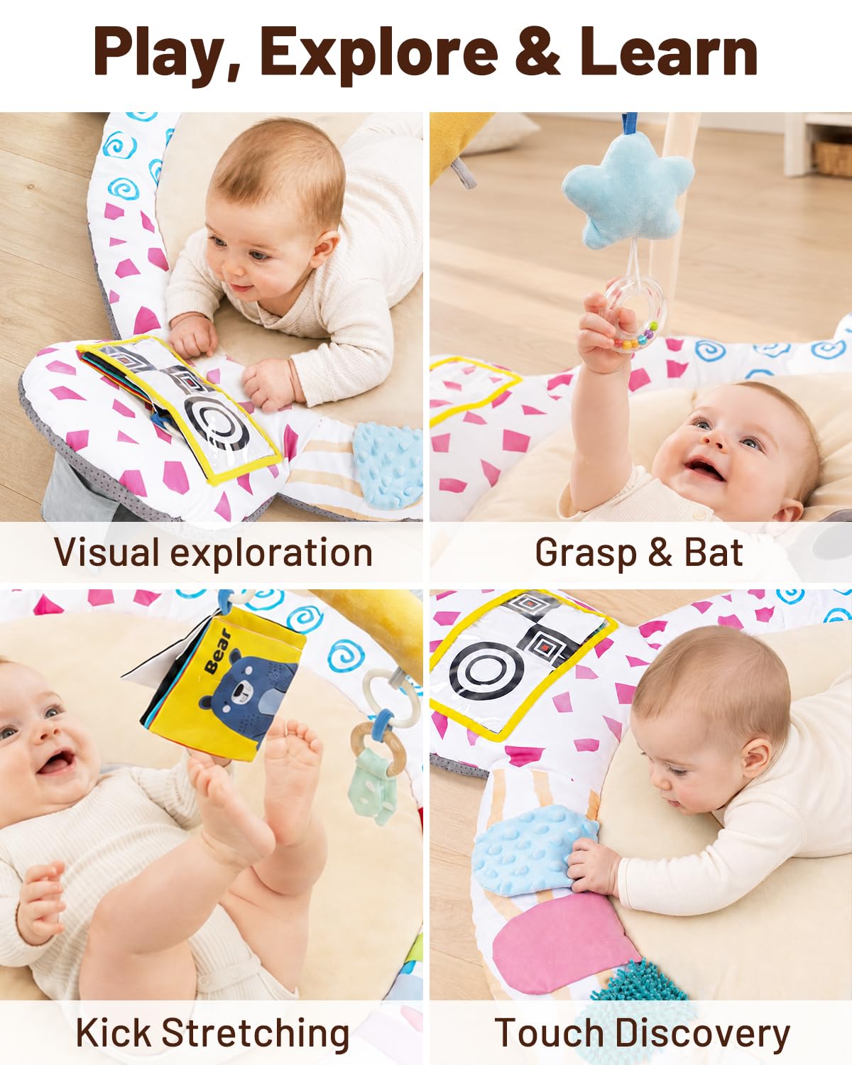 Extra‑Large Non‑Slip Baby Gym Play Mat