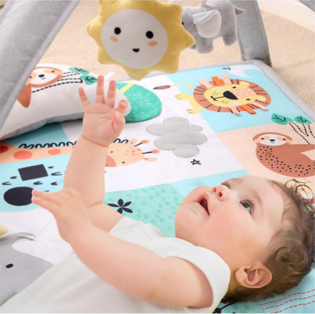 Safari‑Themed Baby Gym Activity Play Mat