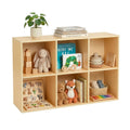 Montessori 6‑Cube Bookshelf Toy Storage Organizer