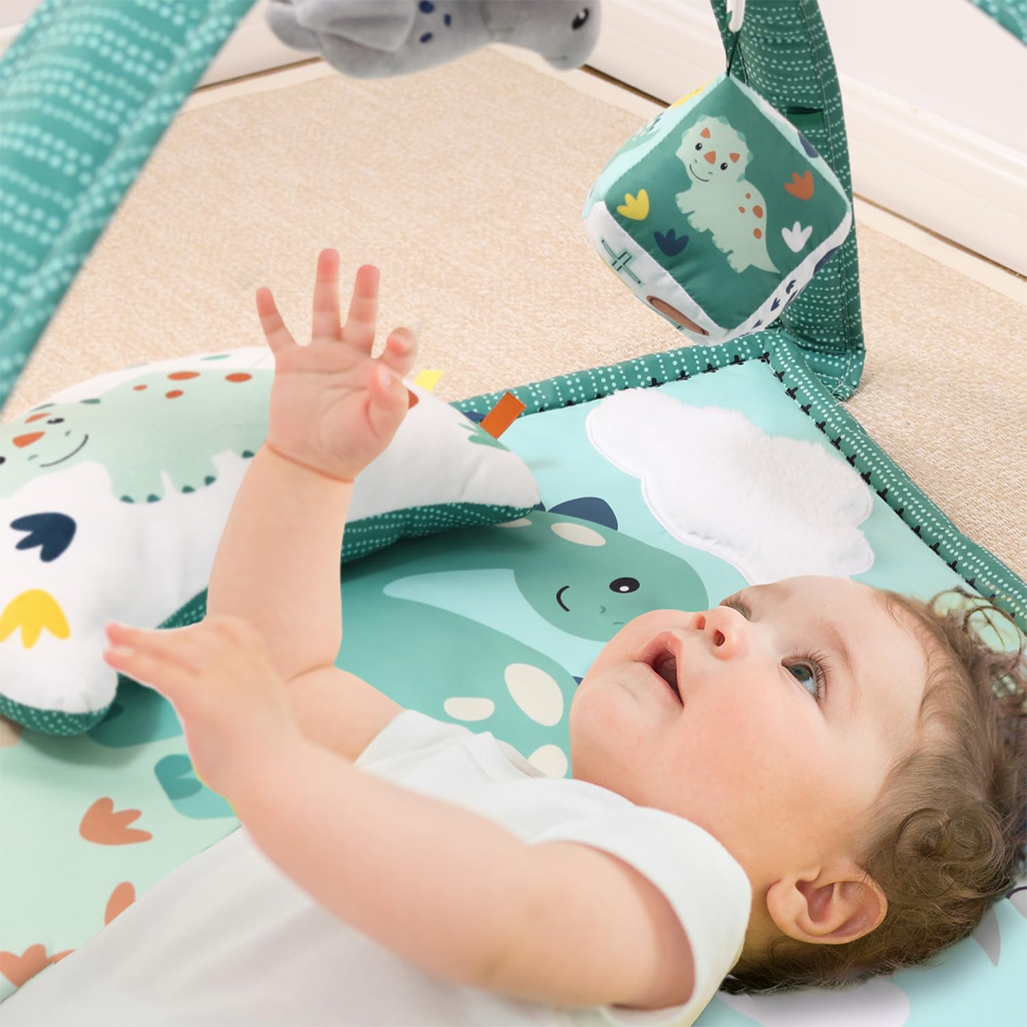 Dino‑Themed Baby Gym Activity Play Mat