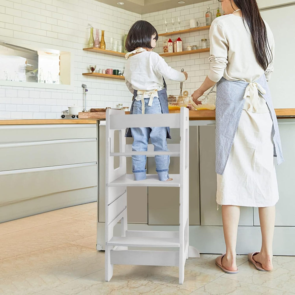 Wooden Adjustable Toddler Kitchen Helper Tower