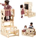Wooden Kids Kitchen Toddler Learning Tower Stool