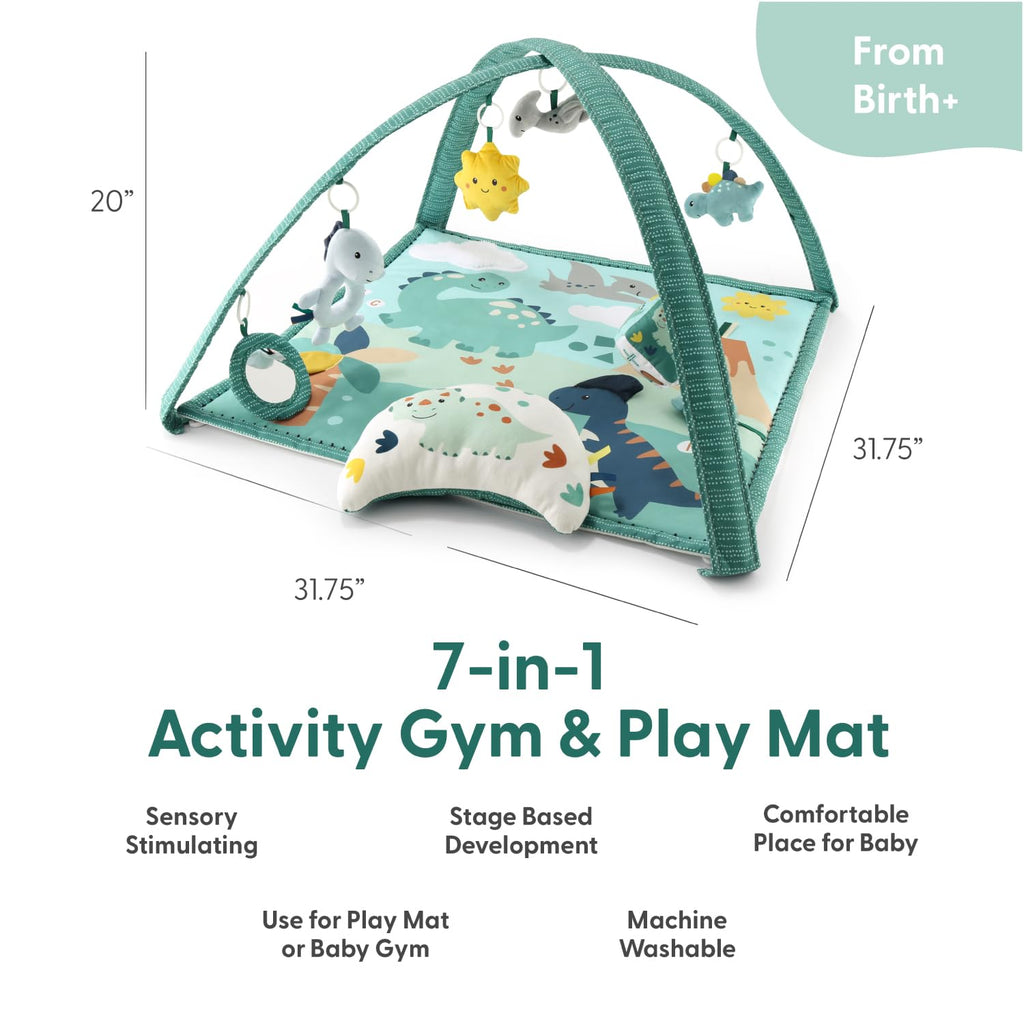 Dino‑Themed Baby Gym Activity Play Mat