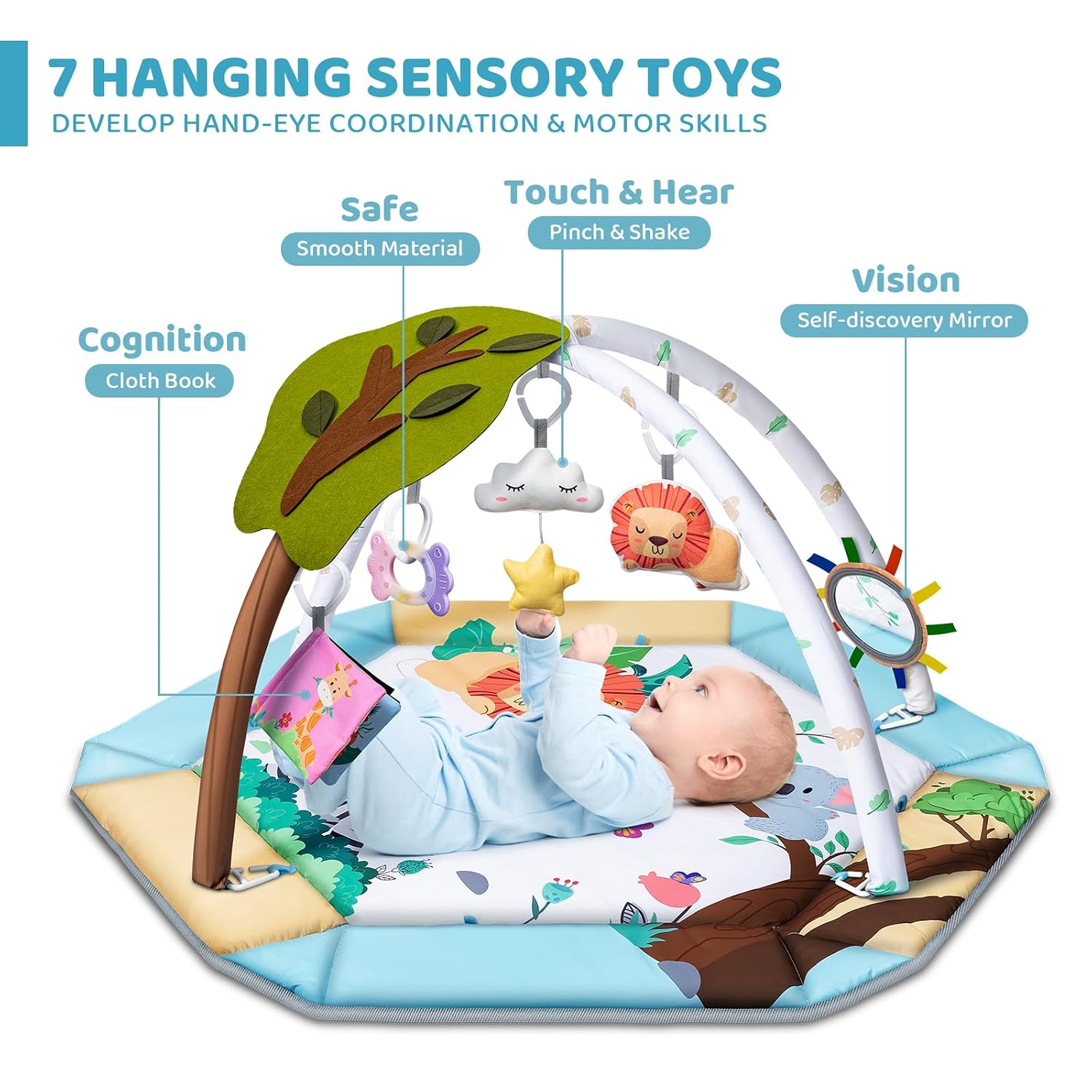 Multifunctional Baby Gym Activity Play Mat