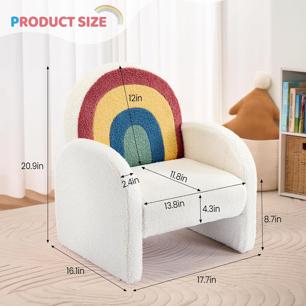 Teddy Fleece Upholstered Kids Armchair Furniture