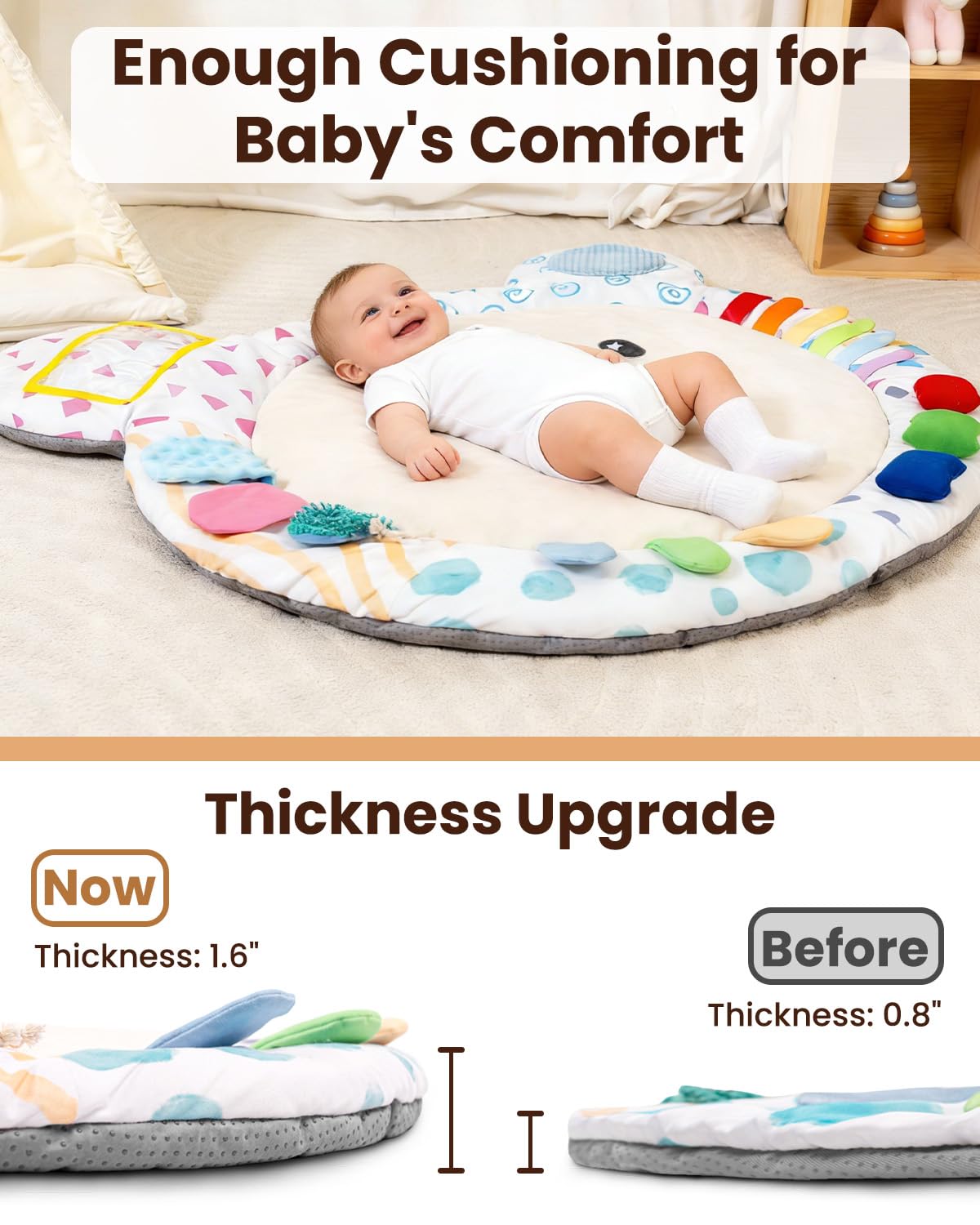 Extra‑Large Non‑Slip Baby Gym Play Mat