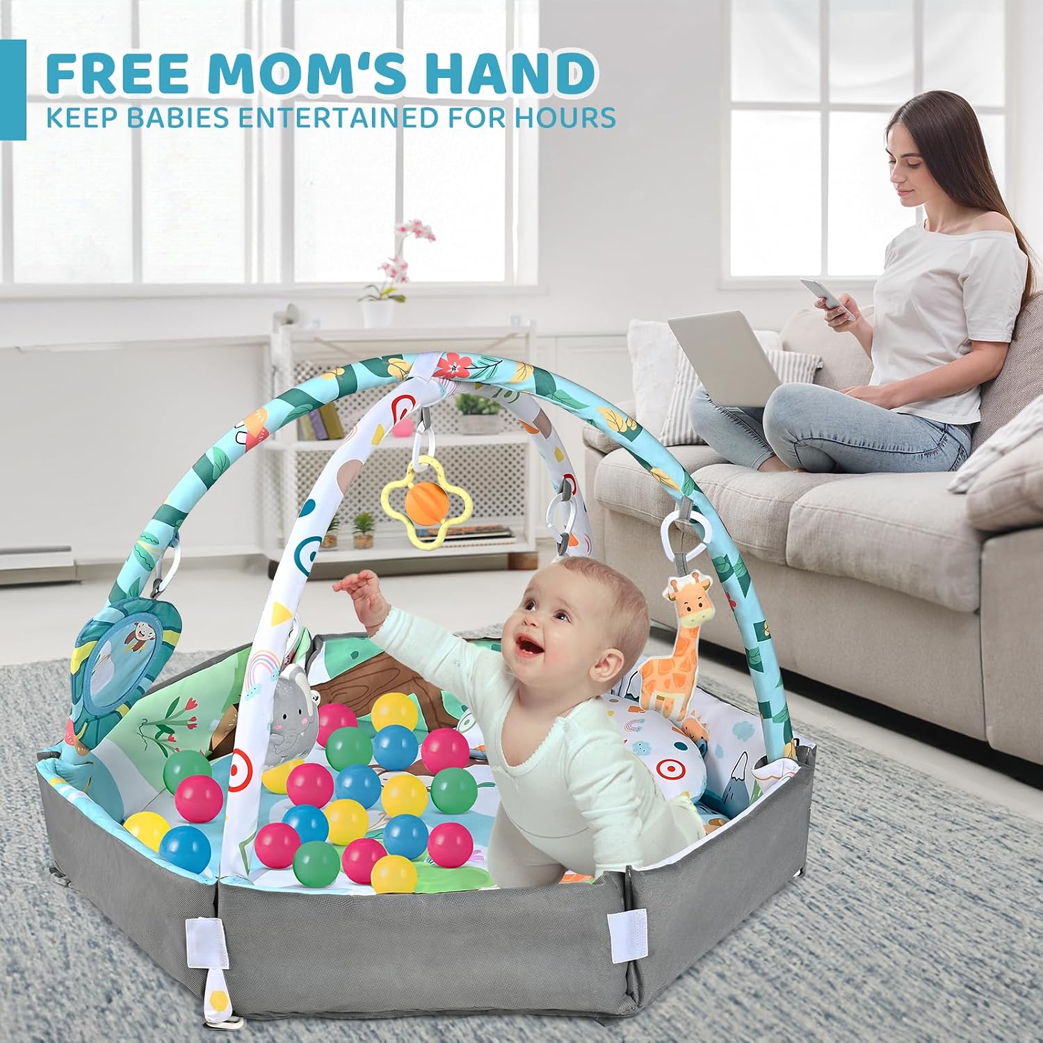 Multifunctional Baby Gym Activity Play Mat