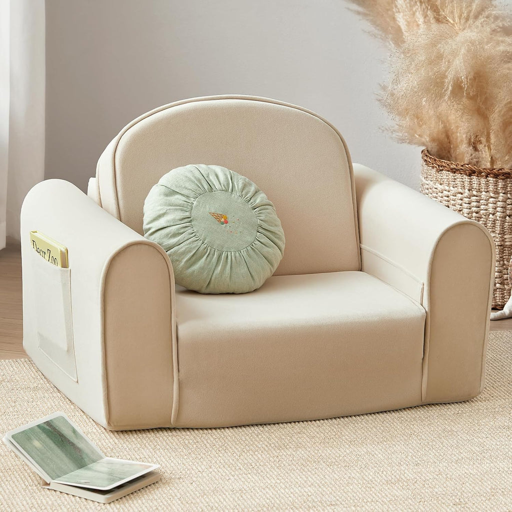 Foldable Soft Thick Toddler Kids Couch Sofa