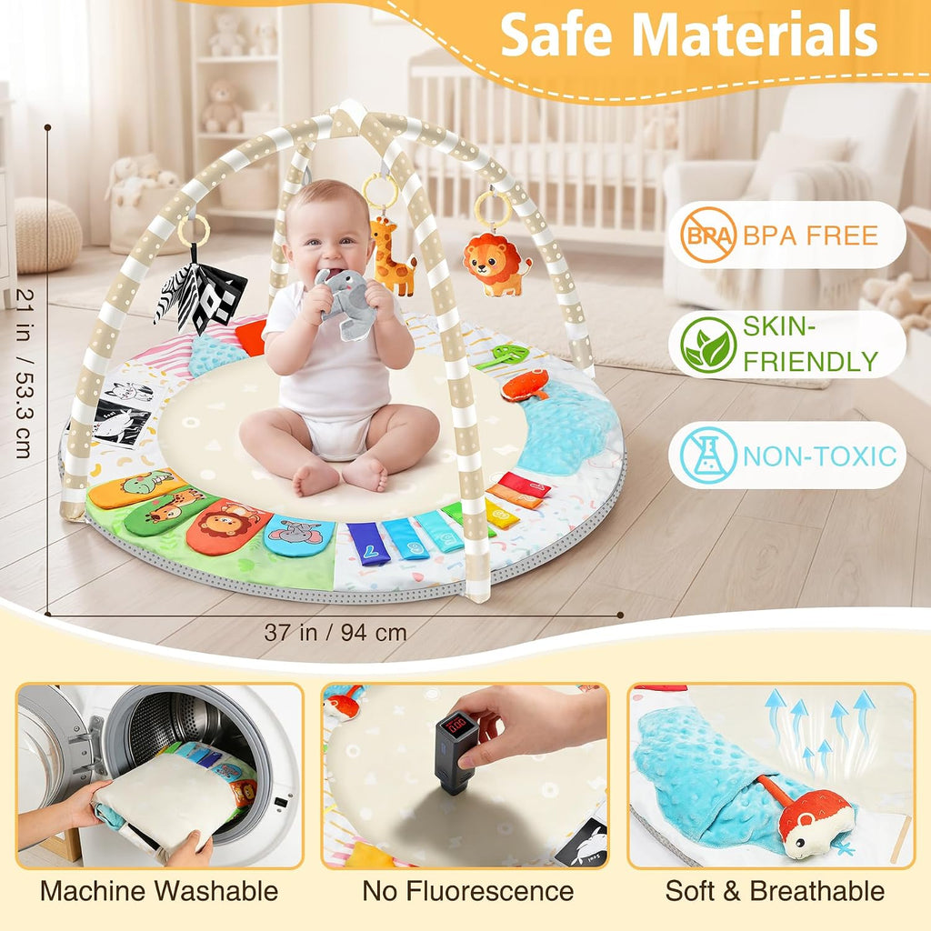 Sensory Baby Gym Tummy‑Time Play Mat