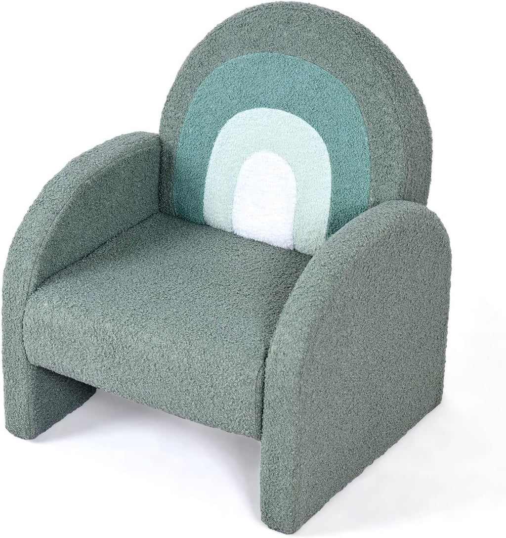 Ultra‑Soft Teddy Fleece Toddler Kids Armchair