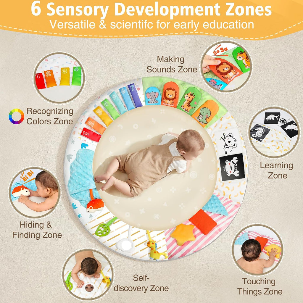 Sensory Baby Gym Tummy‑Time Play Mat