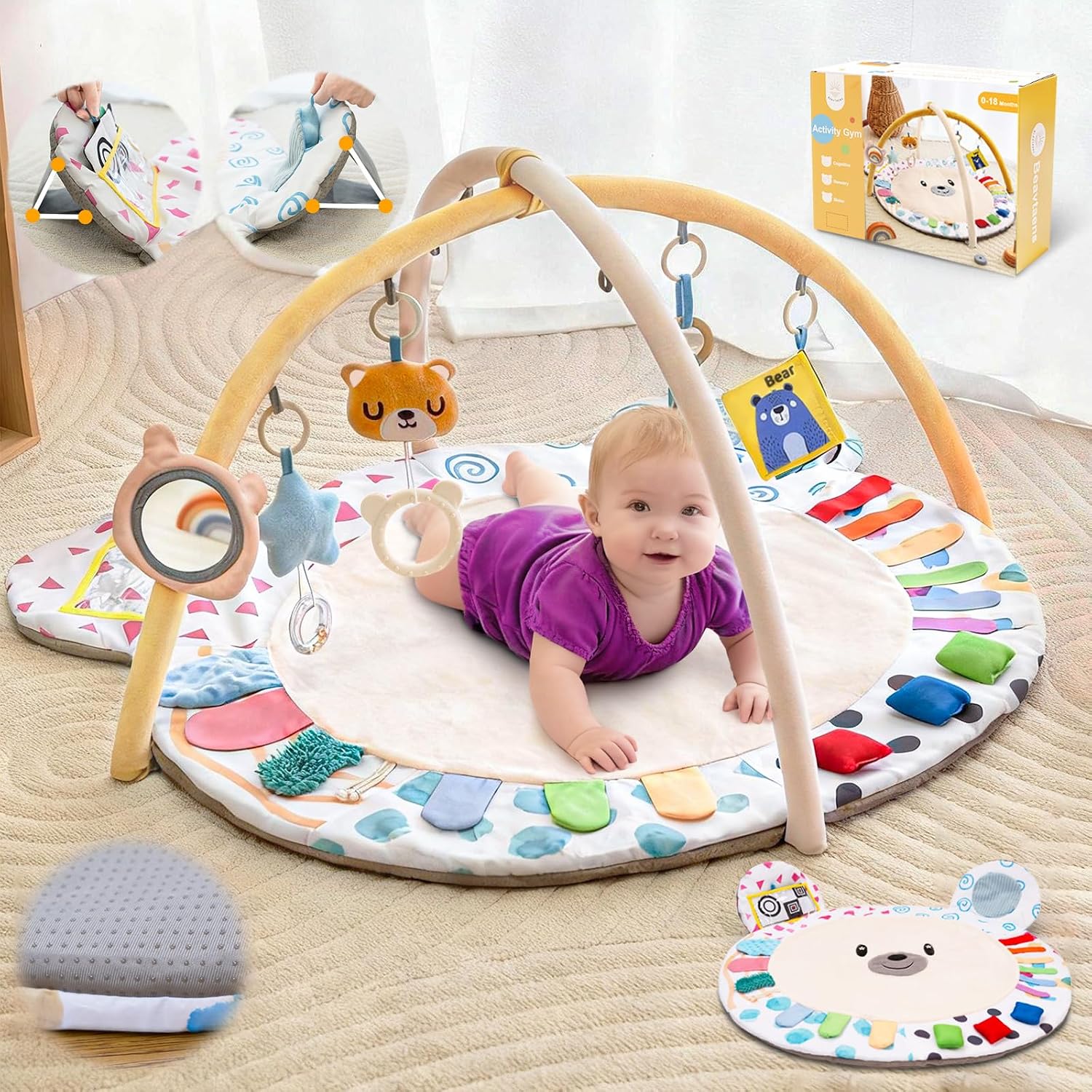 Extra‑Large Non‑Slip Baby Gym Play Mat